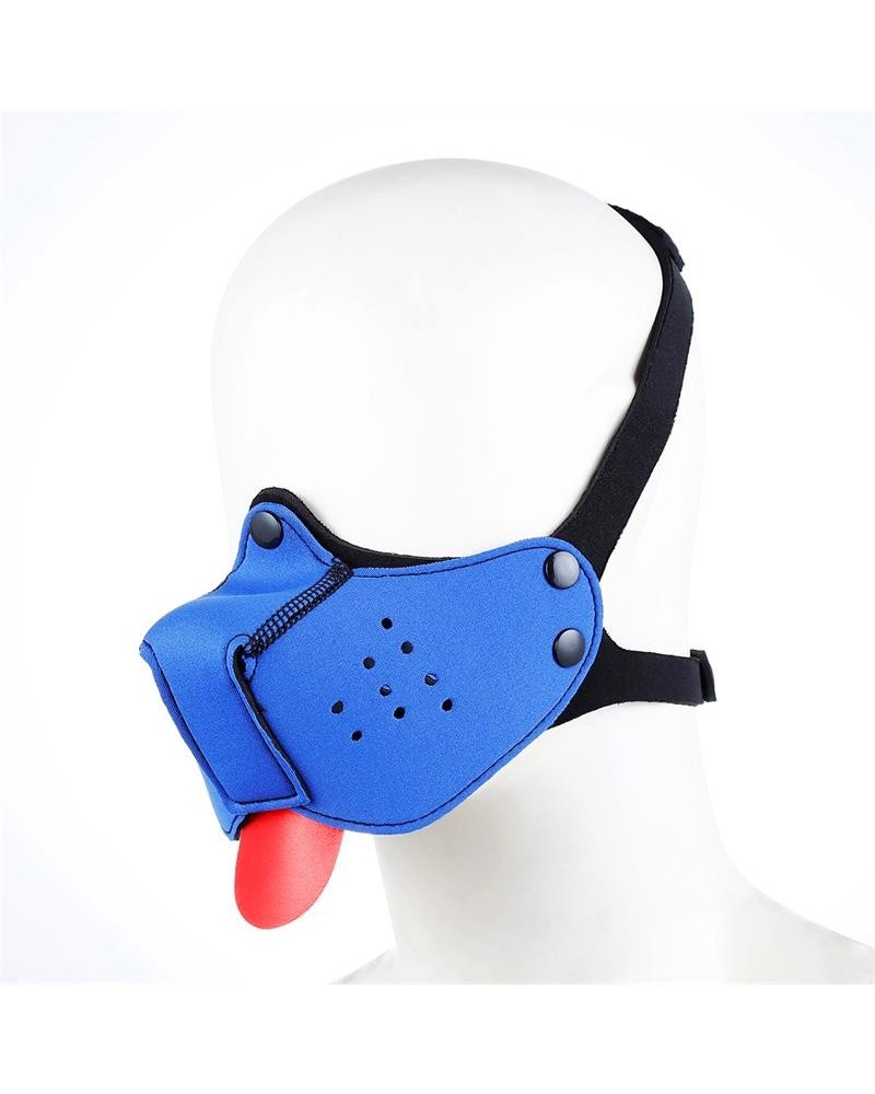 neoprene puppy face mask blue