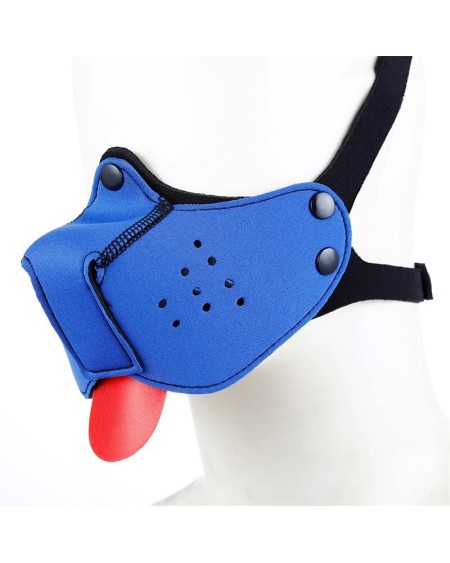 neoprene puppy face mask blue