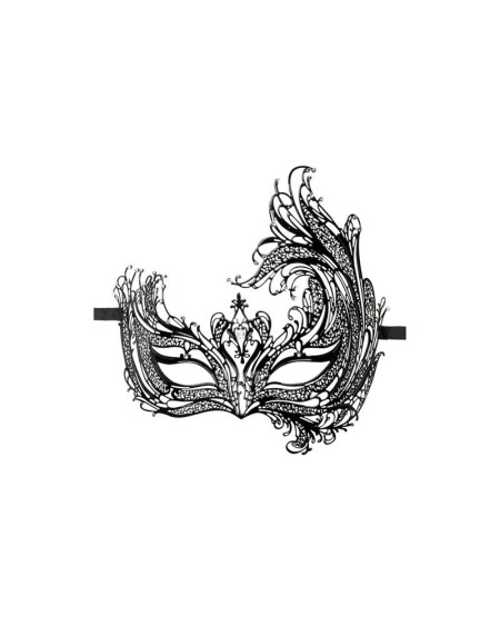 metal mask asymmetrical noir