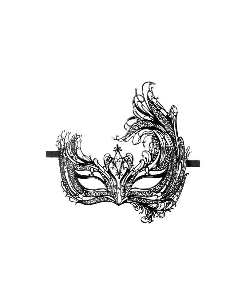 metal mask asymmetrical noir