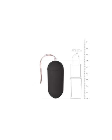 vibration egg remote control 10 functions noir