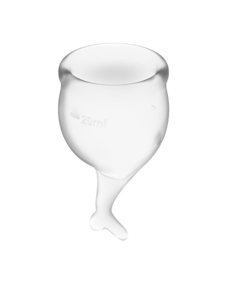 feel secure menstrual cup transparent pack of 2