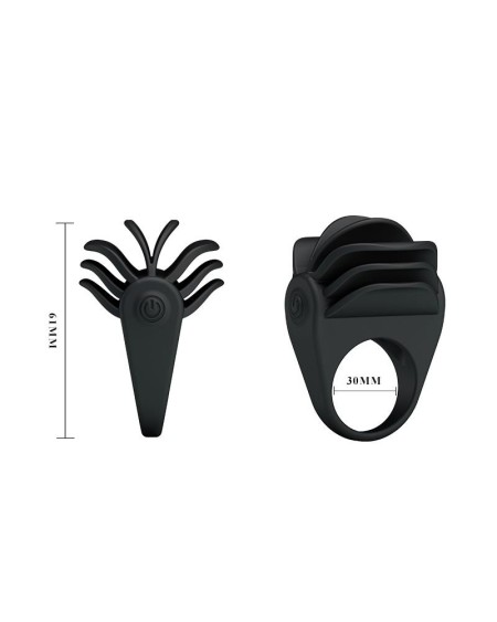 pretty love vibrant cock ring chester noir