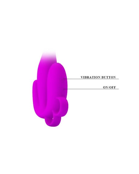 pretty love butt plug flowery violet