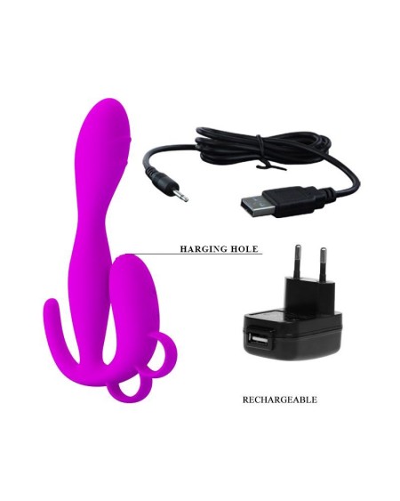 pretty love butt plug flowery violet