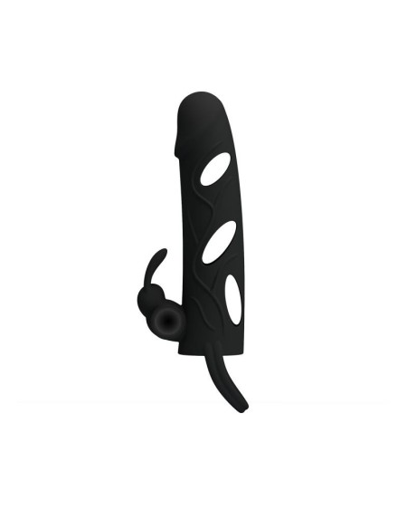 pretty love cage with vibrant bullet 14 cm noir