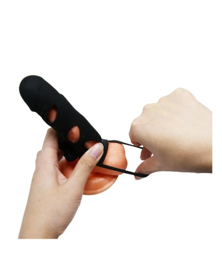 pretty love cage with vibrant bullet 14 cm noir