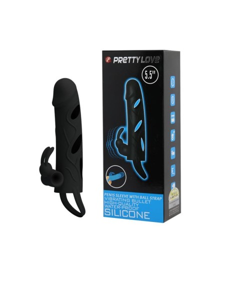 pretty love cage with vibrant bullet 14 cm noir