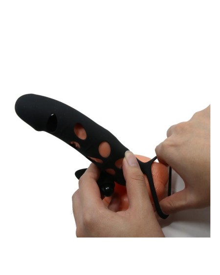 cock sleeve with bullet noir