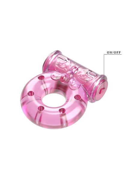 baile vibrant cock ring with condom rose