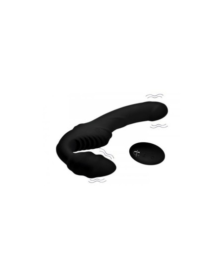 pro rider strapless strap-on vibrator noir