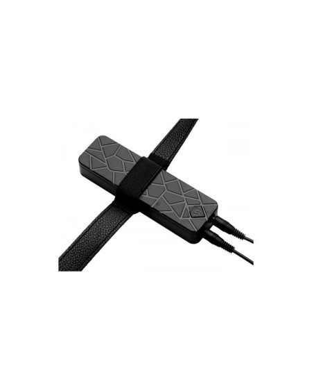 power pegger double strap-on vibrator noir