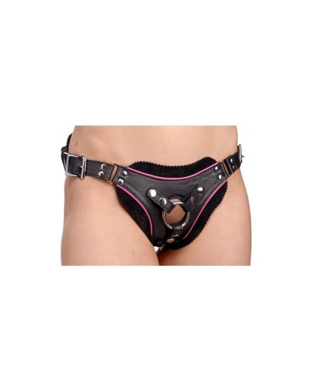 flamingo low rise strap-on harness noir