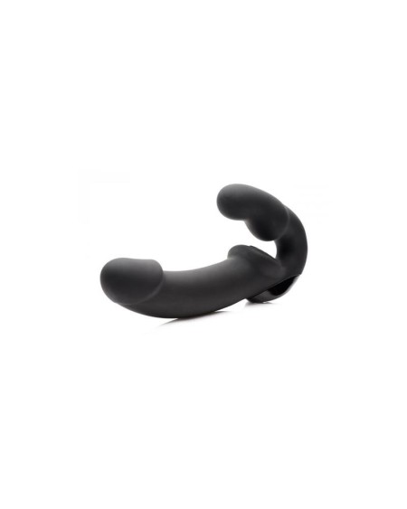 urge strapless strap-on vibrator noir