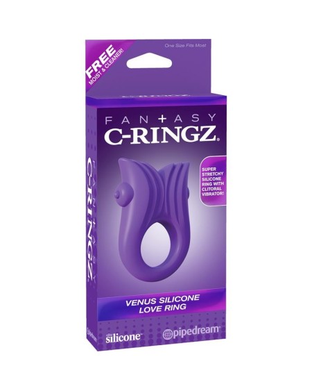 fantasy c-ringz venus silicone love ring violet
