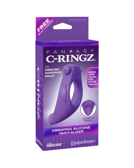 fantasy c-ringz vibrant silicone taint-alizer violet