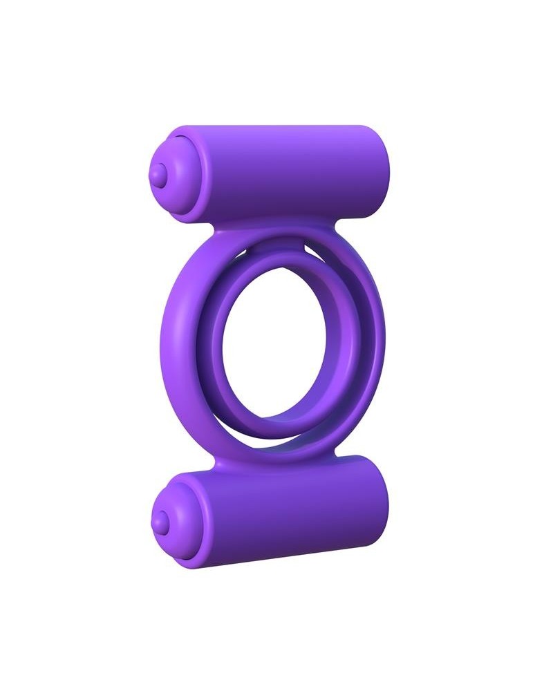 fantasy c-ringz silicone double delight violet