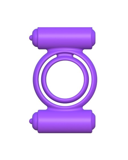 fantasy c-ringz silicone double delight violet