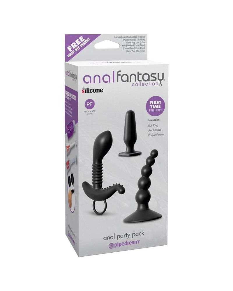 anal party 3pcs pack noir