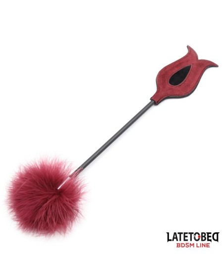 feather tickler and rose shape paddle