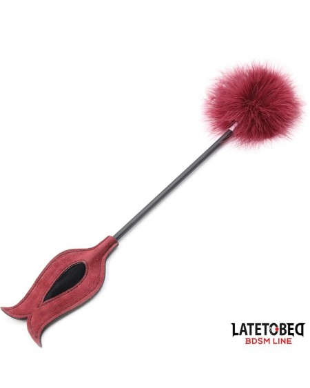 feather tickler and rose shape paddle