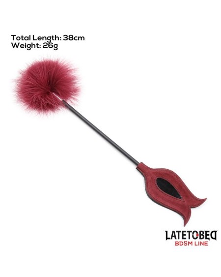 feather tickler and rose shape paddle