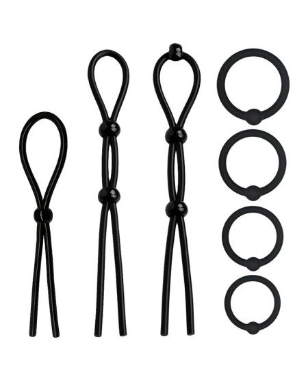 07 set solid silicone cock rings