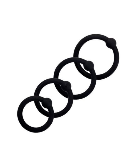 07 set solid silicone cock rings