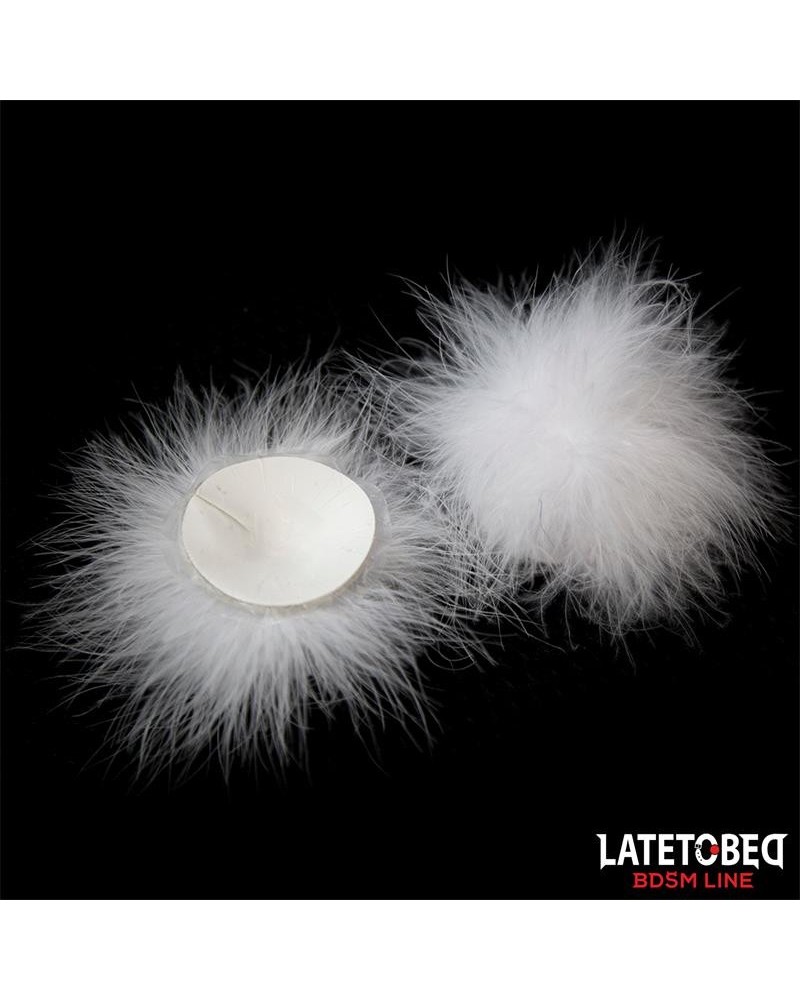 nipple covers with feather