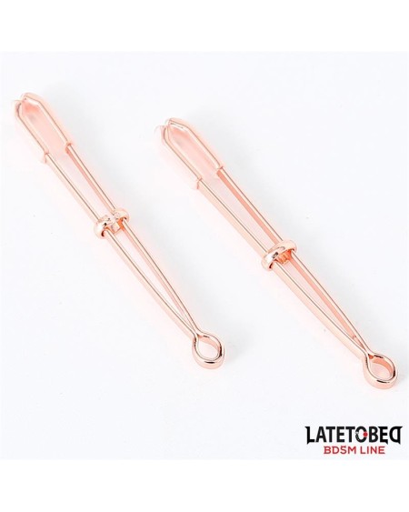 nipple clamps color rose gold