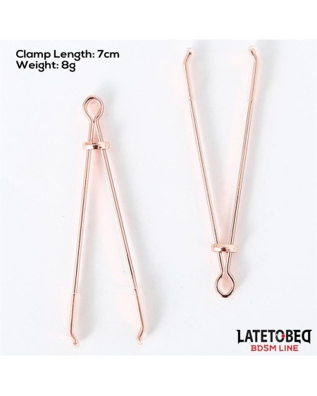 nipple clamps color rose gold