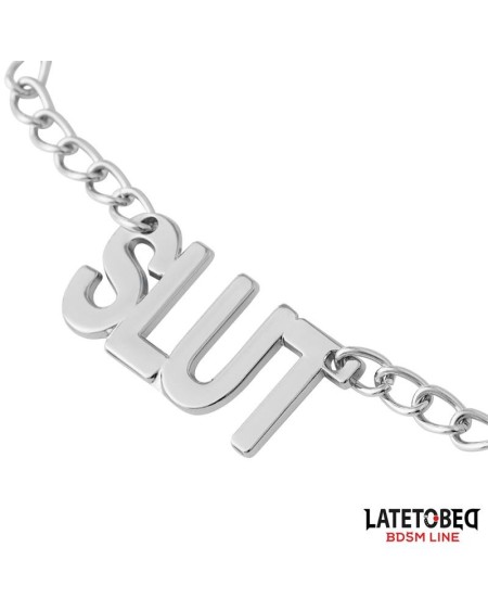 nipple clamps with chain - slut