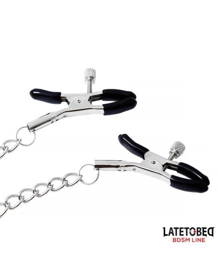 nipple clamps with chain - bitch