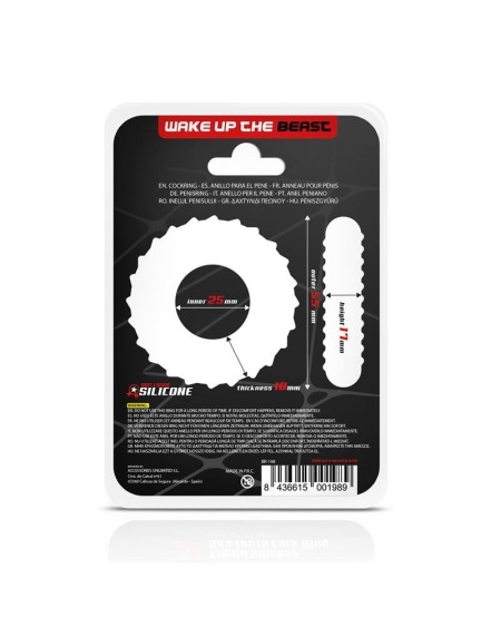 penis ring sawtooth liquid silicone 25 mm