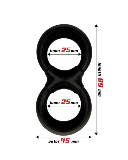 penis and testicles ring liquid silicone 25 mm