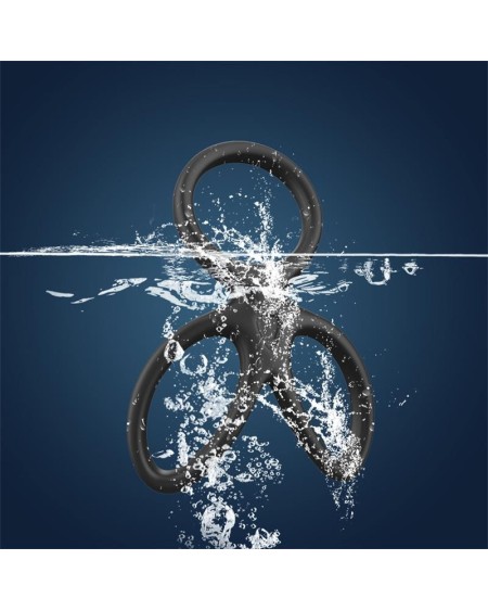 triple penis and testicles ring liquid silicone