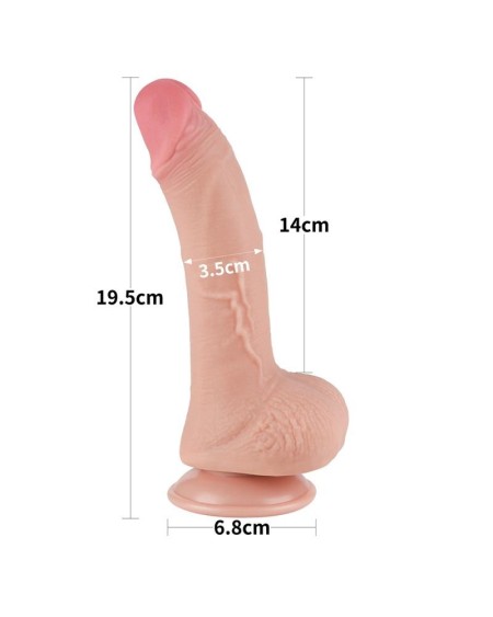 sliding peau dual layer dildo 7.5