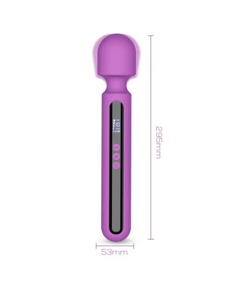 aura wand massager with digital led screen, grand size and powerful...