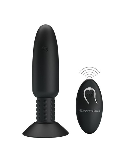 remote-controlled anal plug with vibration and rotation - usb