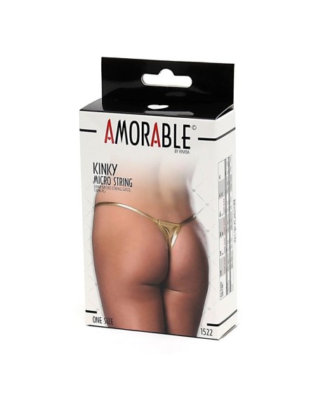 micro thong gold size one size