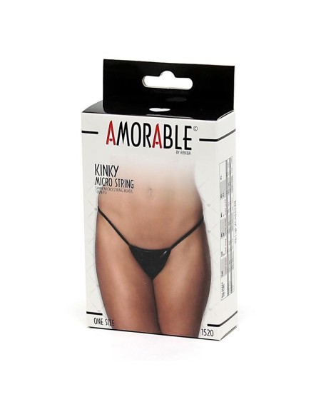 micro thong noir size one size