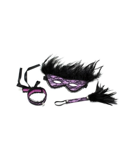 pack 3 pieces dominiset de lujo violet