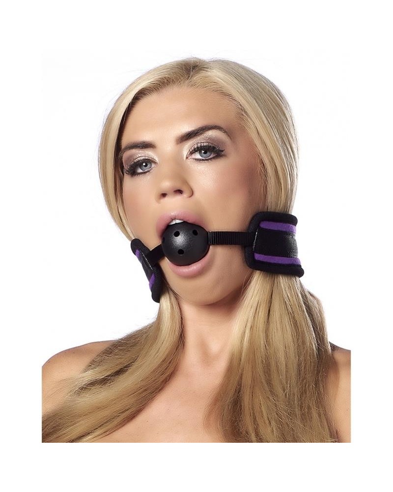 breathable gag ball violet