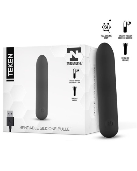 teken bendable vibrant bullet liquid silicone unibody magnetic usb