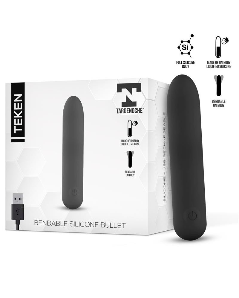 teken bendable vibrant bullet liquid silicone unibody magnetic usb