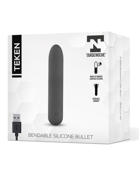 teken bendable vibrant bullet liquid silicone unibody magnetic usb