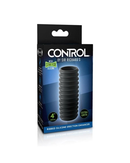 erection enhancer control ribbed silicone