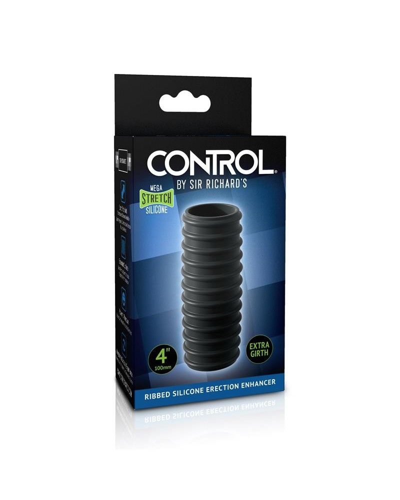 erection enhancer control ribbed silicone