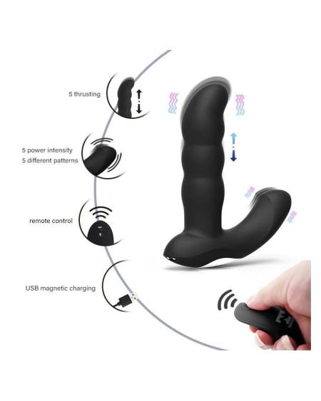 ampex p-spot anal massager with thrusting
