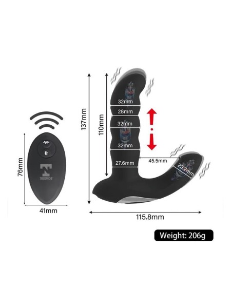 ampex p-spot anal massager with thrusting